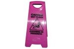 Wet Floor Pink Sign A-Frame