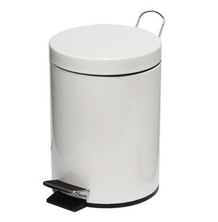 Bin Pedal Fllip White 5L