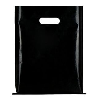 Boutique Bag Black Lge Pk/100