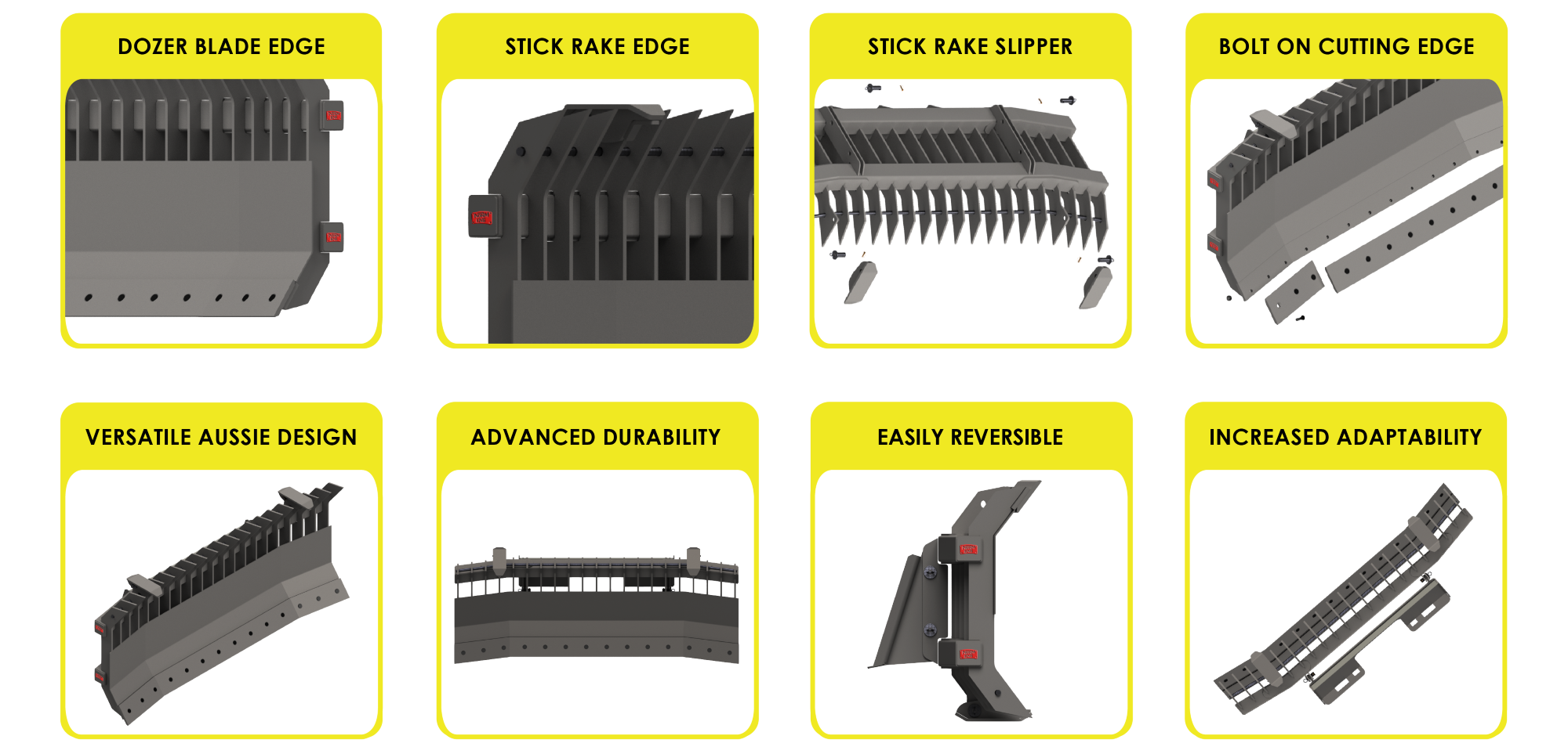 Rake discount with blades