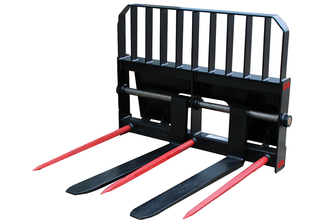 PIN-EYE PALLET FORKS/BALE SPEARS C/W AG HITCH [1200KG]