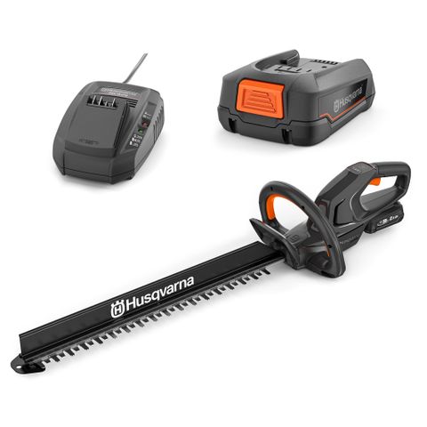 HUSQVARNA ASPIRE&trade; 18V HEDGE TRIMMER KIT 50CM BLADE WITH 2.5AH BATTERY & 2.5