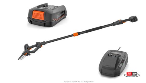 HUSQVARNA ASPIRE&trade; PE5 POLE PRUNER KIT  4AH BATTARY & CHARGER