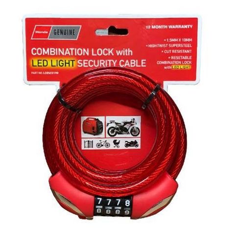 HONDA SECURITY CABLE WITH LED
