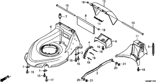 DECK ASSY HONDA CUTTER HOUSING KIT #6