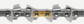 SAW CHAIN S93G SEMI CHISEL 3/8LP  .050 56DL GAF20S056DL