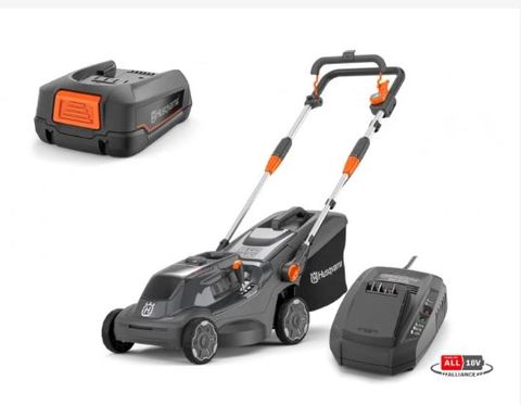 18V 13" LAWN MOWER KIT HUSQVARNA ASPIRE™ 34CM WITH 4.0AH BATTERY & CHARGER