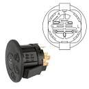 IGNITION SWITCH PLASTIC BODY 6 PIN 3 POSITION (NO KEY)