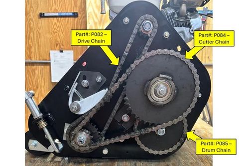 COX REEL MOWER OUTER DRUM DRIVE CHAIN SMALL