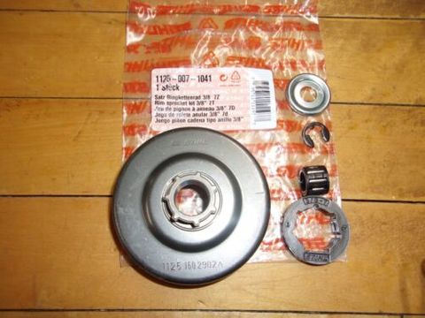 RIM SPROCKET KIT 3/8 7Z  *** 16MM CENTRE HOLE ***** 034 /036 / MS360