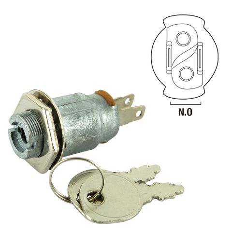 IGNITION SWITCH SUITS DOMESTIC KEY START MOWERS INDAK TYPE TWO TERMINALS