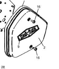 CHAIN CASE COVER "RED" ROVER 45 / SCOTT BONNAR PMR-17