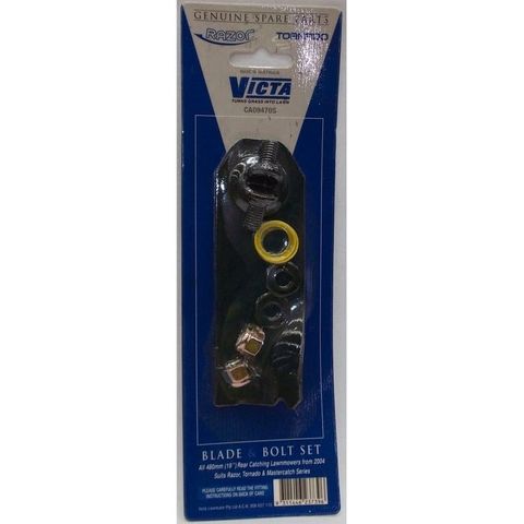 VICTA BLADE & BOLT KIT 19" MOWERS GENUINE SET