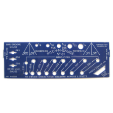 PITCH / GAUGE TOOL FORCHAINSAWS IDENTIFIES 8 DIFFCHAIN & BAR MEASUREMENTS