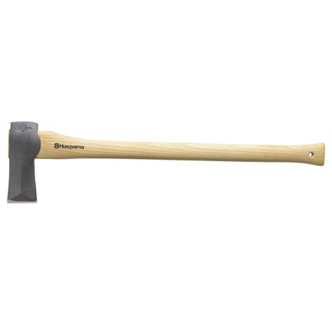 LARGE SPLITTING AXE - HICKORY SHAFT