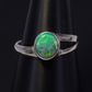 Sterling Silver Black Opal Ring