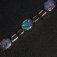 Sterling Silver Doublet Opal Bracelet