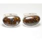 Sterling Silver Boulder Opal Cufflinks