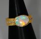 14K Yellow Gold Light Opal Ring