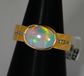 14K Yellow Gold Light Opal Ring