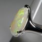 14K White Gold Light Opal Ring