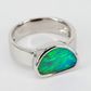 Sterling Silver Boulder Opal Ring