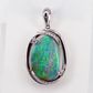 18K White Gold Boulder Opal Pendant