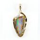 18K Yellow Gold boulder Opal Pendant