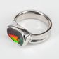 Sterling Silver Boulder Opal Ring