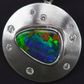 18K White Gold Black Opal Pendant