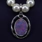 Sterling Silver Black Opal Pearl Enhancer Pendant