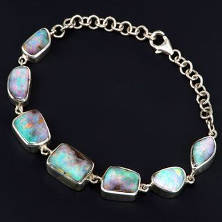 Sterling Silver Boulder Opal Bracelet