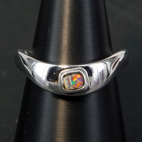 Sterling Silver Boulder Opal Ring