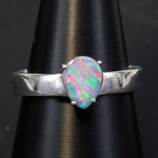 Sterling Silver Boulder Opal Ring