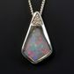 Sterling Silver Black Opal Pendant