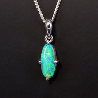 Sterling Silver Boulder Opal Pendant