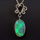 Sterling Silver Black Opal Pendant