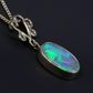 Sterling Silver Black Opal Pendant