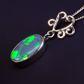 Sterling Silver Black Opal Pendant