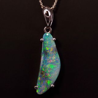 Sterling Silver Boulder Opal Pendant