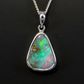 Sterling Silver Boulder Opal Pendant