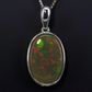 Sterling Silver Black Opal Pendant