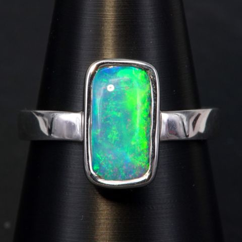 Sterling Silver Boulder Opal Ring