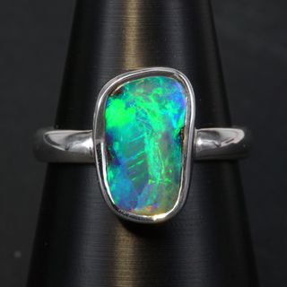 Sterling Silver Boulder Opal Ring
