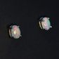 9K White Gold Light Opal Earrings