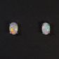 9K White Gold Light Opal Earrings