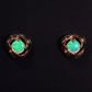 14K Yellow Gold Light Opal Earrings