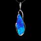 18K White Gold Boulder Opal Pendant