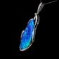 18K White Gold Boulder Opal Pendant