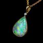 18K Yellow Gold Light Opal Pendant